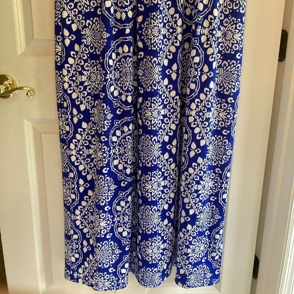 Linea by Louis dell Olio Blue Printed Maxi Dress - Picture 3 of 5